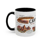 Canyonlands National Park Coffee Mug | Utah Red Rock Desert River Gift | Accent Color Ceramic 11oz 15oz