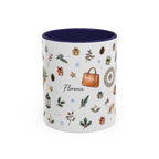 Florence Christmas Mug | Watercolor City Souvenir | Ceramic Coffee Cup (11oz 15oz)