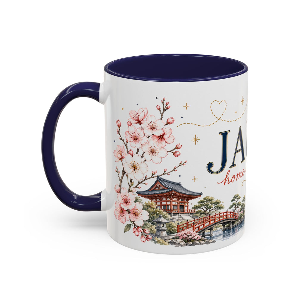Japan Home Country Mug | Moving Away Gift | Long Distance Friendship | 11 oz 15 oz Accent Mug