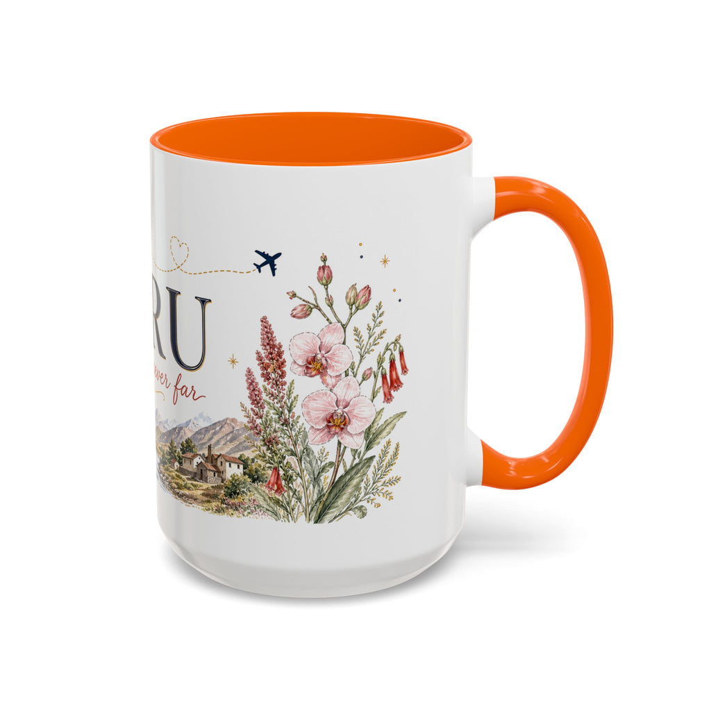 Peru Home Country Mug | Moving Away Gift | Long Distance Friendship | 11 oz 15 oz Accent Mug
