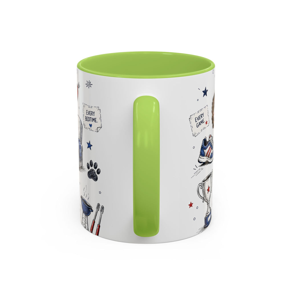 Super Dad My Hero Coffee Mug | Father's Day Gift for Dad | Accent Color Ceramic 11oz 15oz