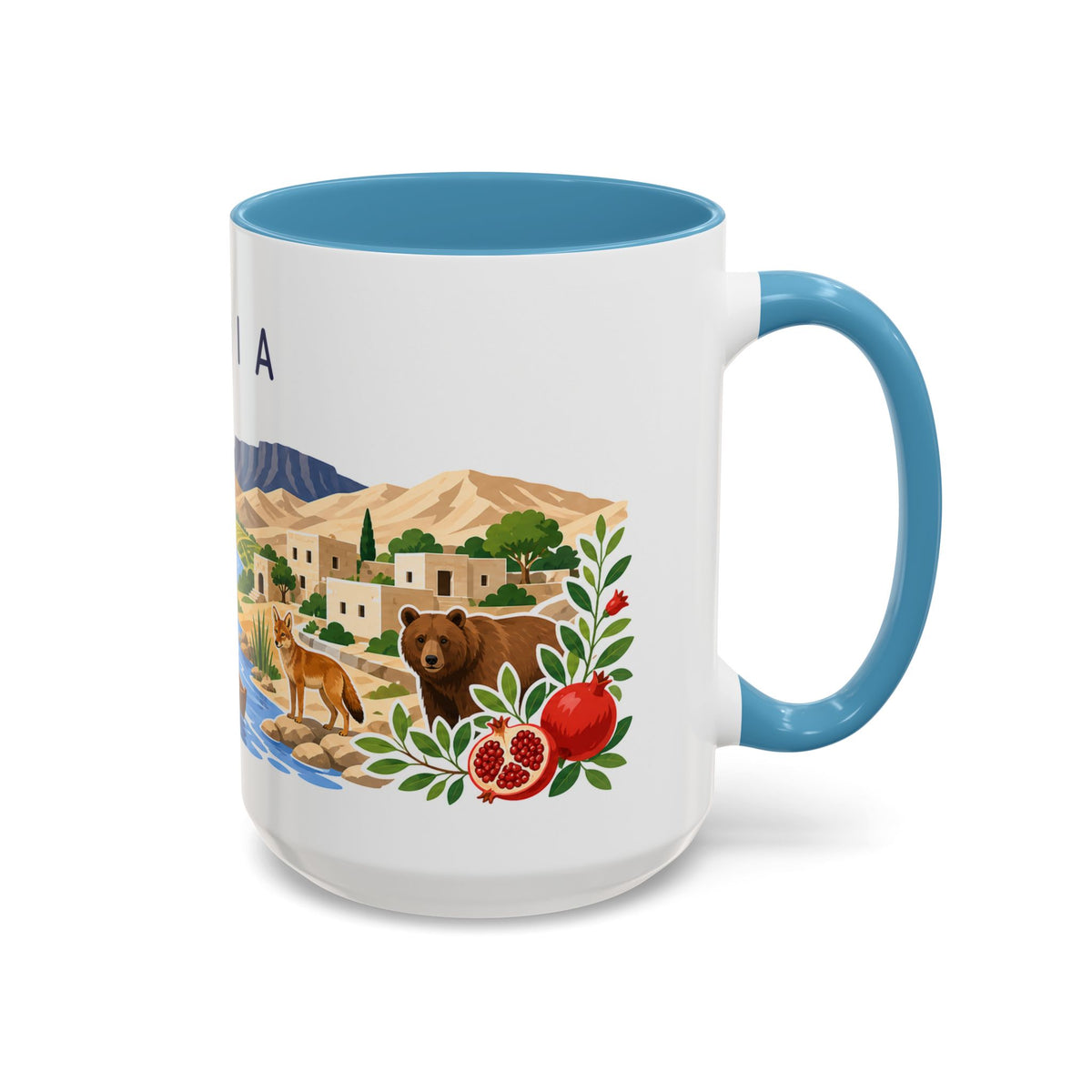 Syria Coffee Mug | Travel Souvenir Accent Mug | Country Gift Ceramic Cup 11oz 15oz