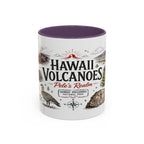 Hawaii Volcanoes National Park Coffee Mug | Hawaii Big Island Lava Volcano Gift | Accent Color Ceramic 11oz 15oz