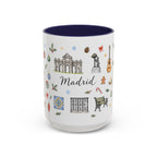 Madrid Christmas Mug | Watercolor City Souvenir, Travel Memories, Ceramic Coffee Cup