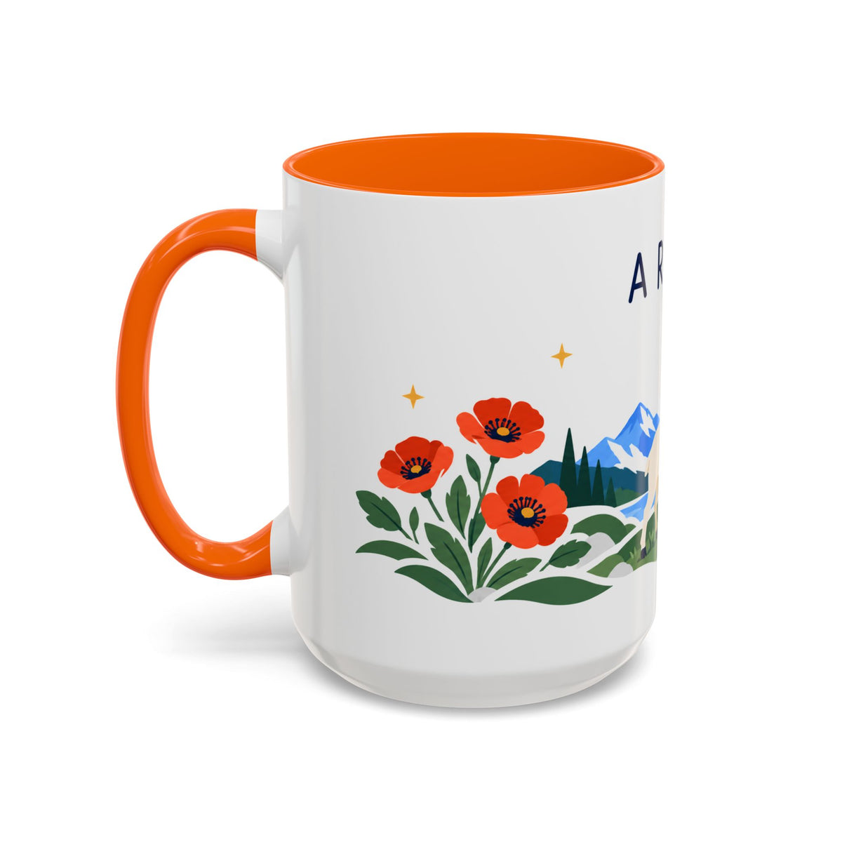Aries Zodiac Coffee Mug | Ram and Floral Design | Astrology Birthday Gift | 11 oz 15 oz Ceramic Accent Mug