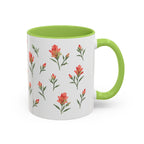 Wyoming Indian Paintbrush Mug, State Flower Floral Coffee Cup, 11oz Botanical Gift
