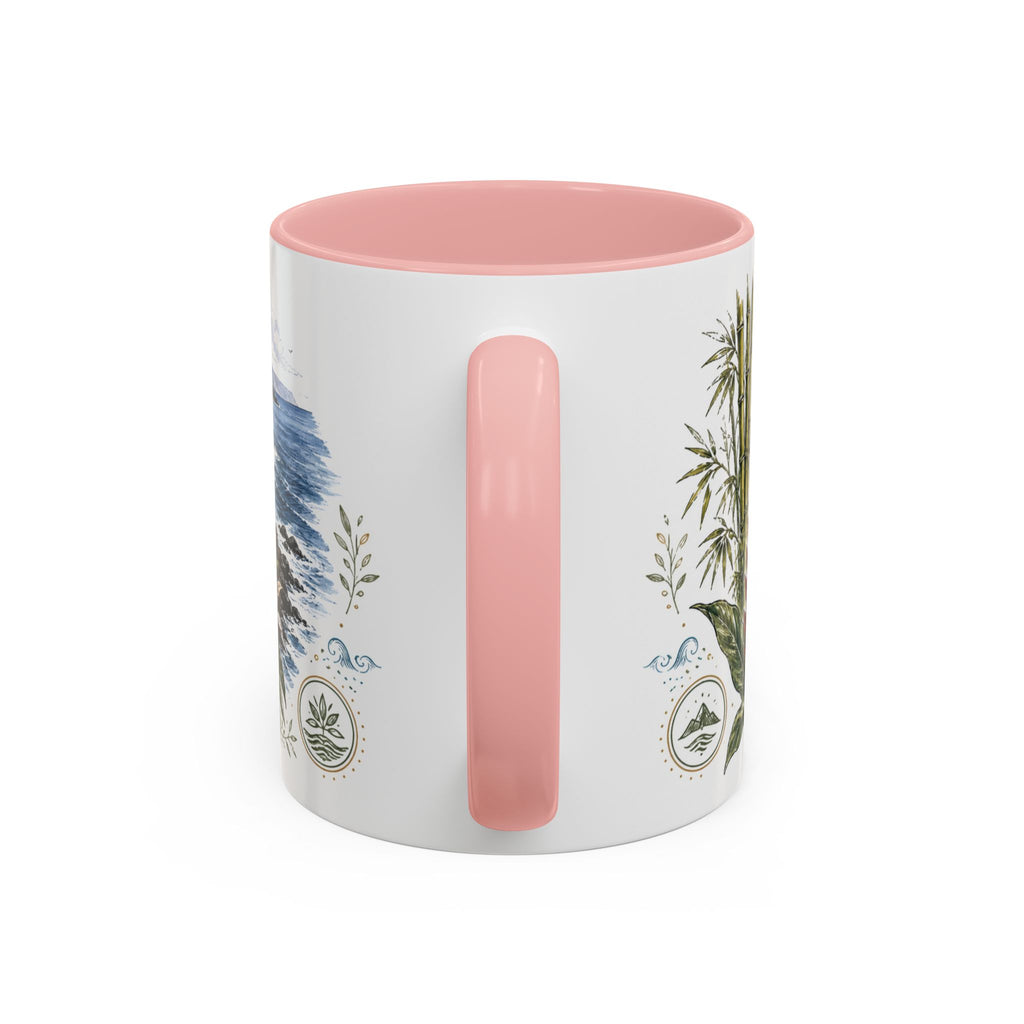Road to Hana Mug, Maui Travel Souvenir, Bucket List Gift, Accent Ceramic Coffee Mug 11oz 15oz