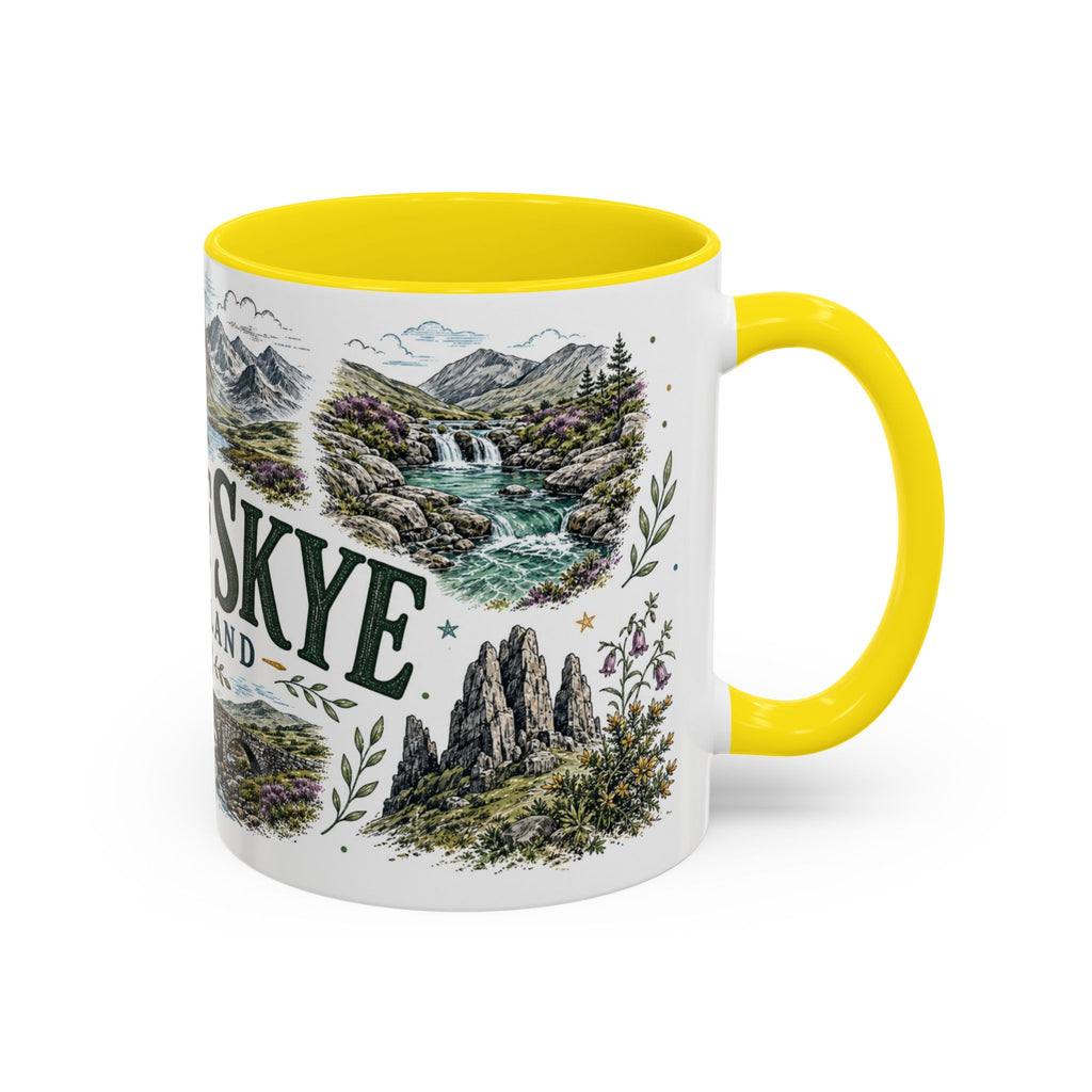 Isle of Skye Mug, Scotland Travel Souvenir, Bucket List Gift, Accent Ceramic Coffee Mug 11oz 15oz