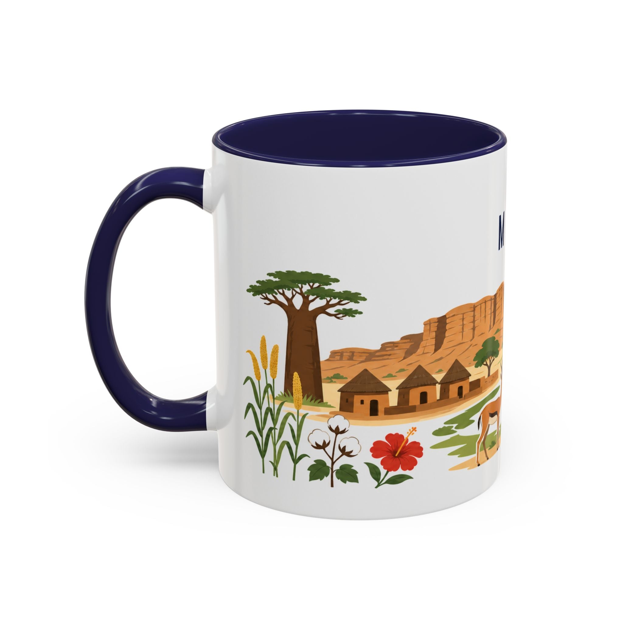 Mali Coffee Mug | Travel Souvenir Accent Mug | Country Gift Ceramic Cup 11oz 15oz