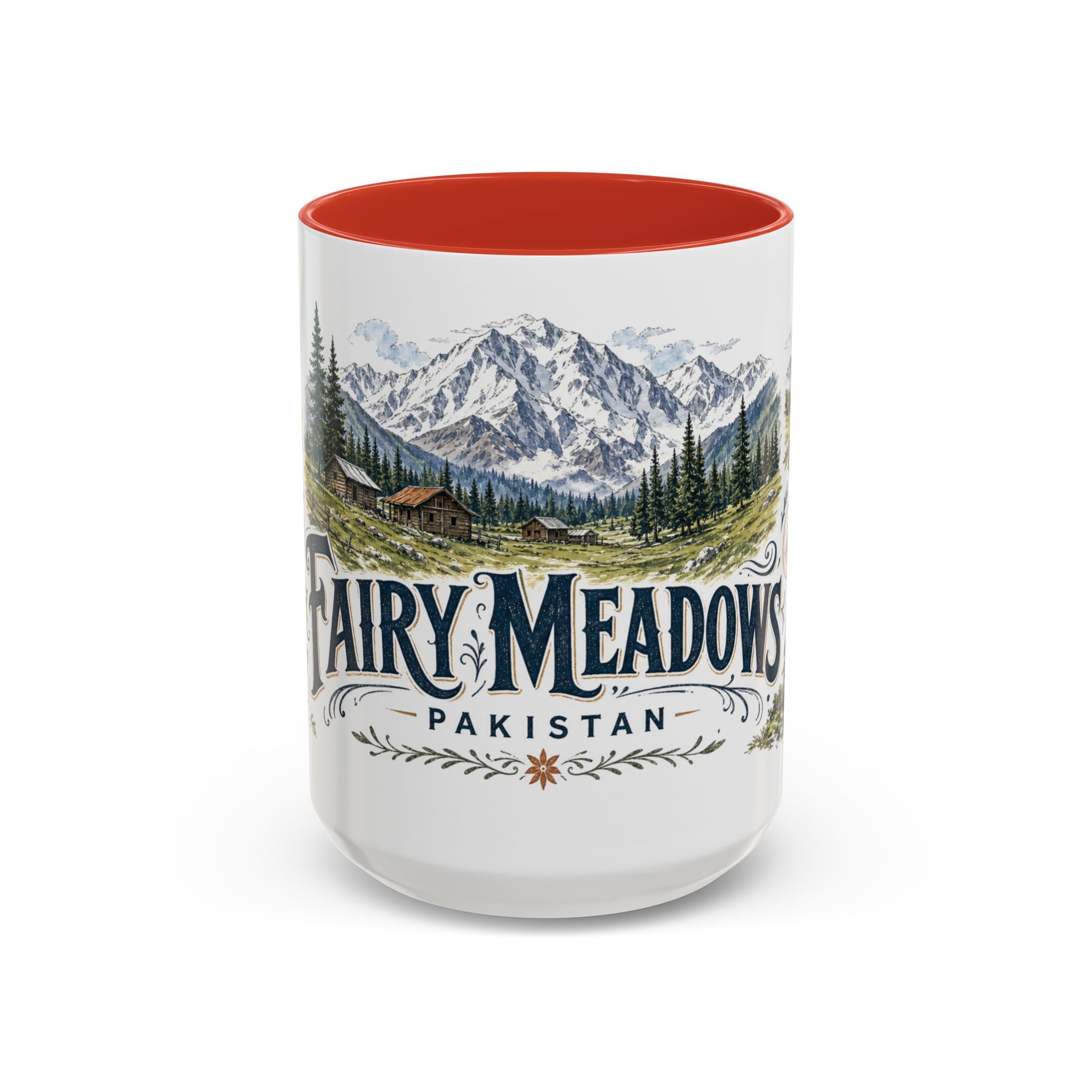 Fairy Meadows Mug, Pakistan Travel Souvenir, Bucket List Gift, Accent Ceramic Coffee Mug 11oz 15oz