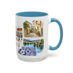 Coimbra Illustrated Travel Mug | City Souvenir Accent Coffee Mug | 11oz 15oz Ceramic Cup