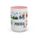 Montreal Coffee Mug | Postage Stamp Collage Mug | Travel Souvenir Accent Cup 11oz 15oz