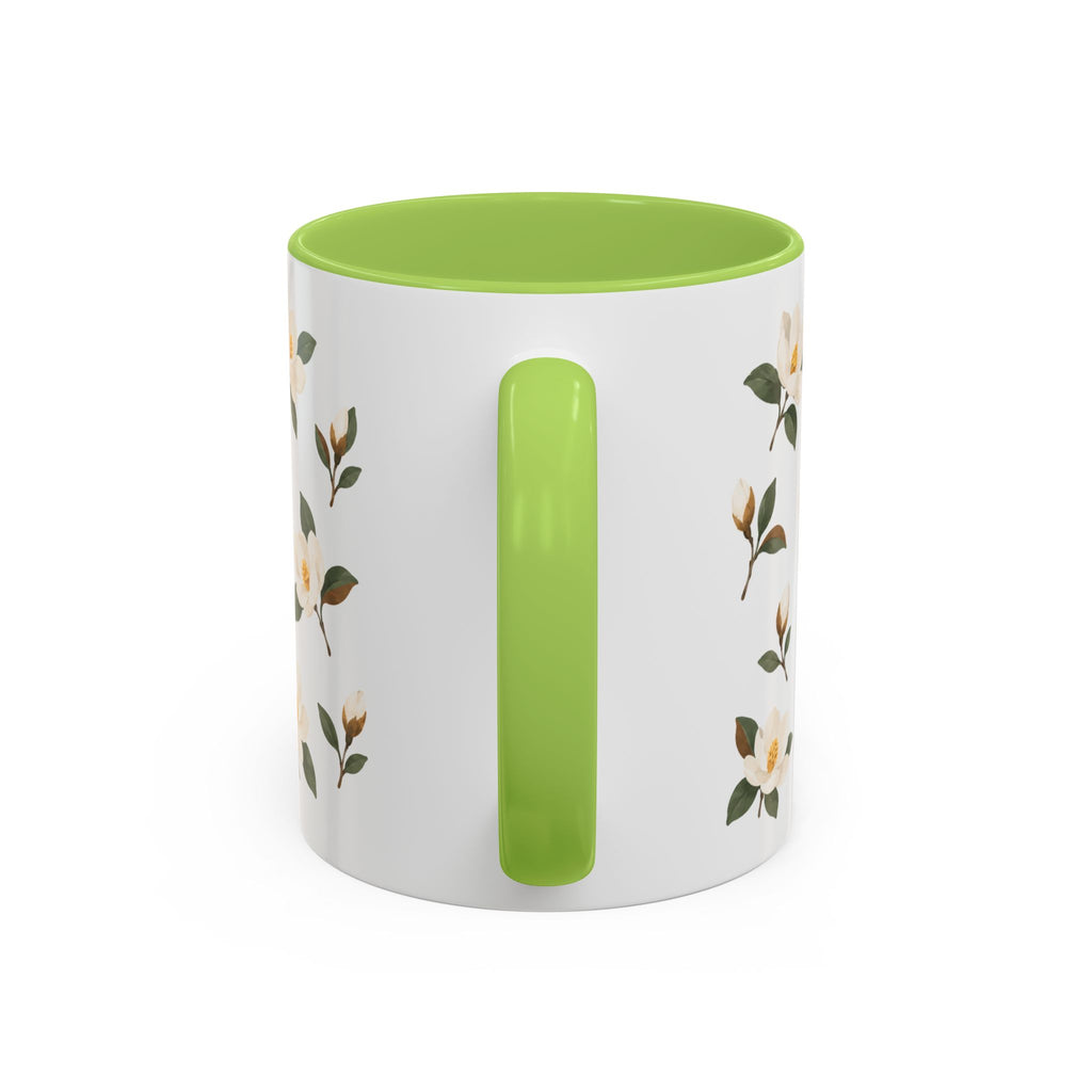 Mississippi Magnolia Mug, State Flower Floral Coffee Cup, 11oz Botanical Gift