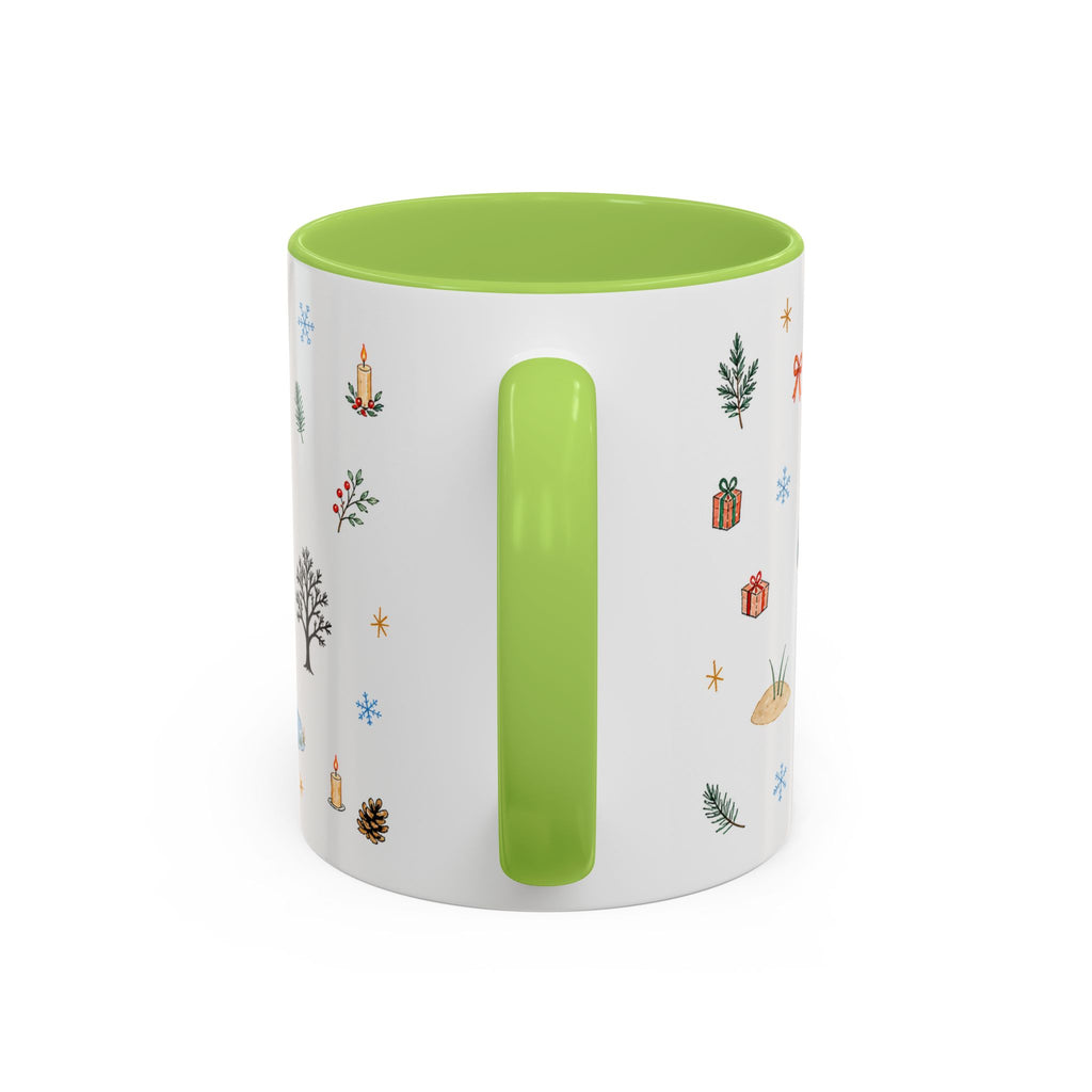 Indiana Dunes National Park Christmas Mug | Watercolor Travel Souvenir | Holiday Gift | Accent Ceramic Coffee Cup 11oz 15oz