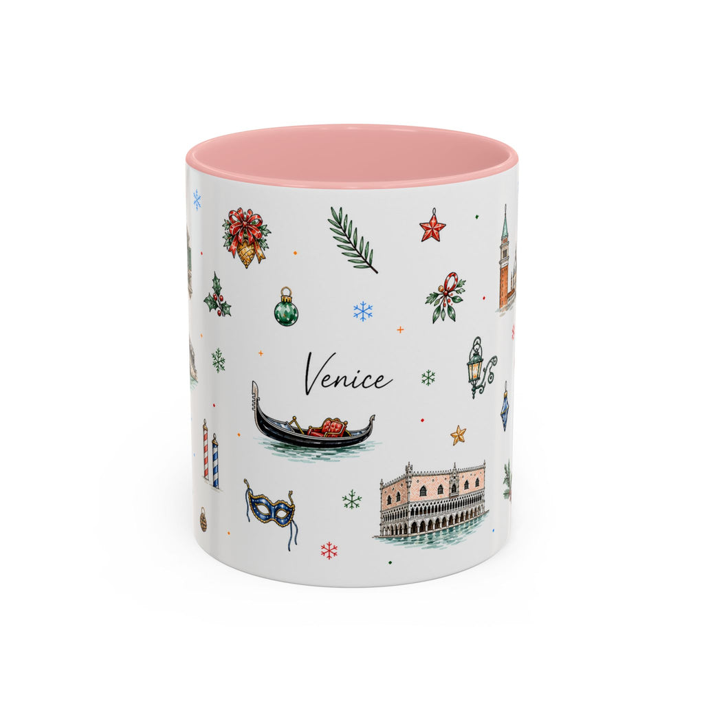 Venice Christmas Mug | Watercolor City Souvenir, Travel Memory Cup