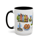 Cologne Illustrated Travel Mug | City Souvenir Accent Coffee Mug | 11oz 15oz Ceramic Cup