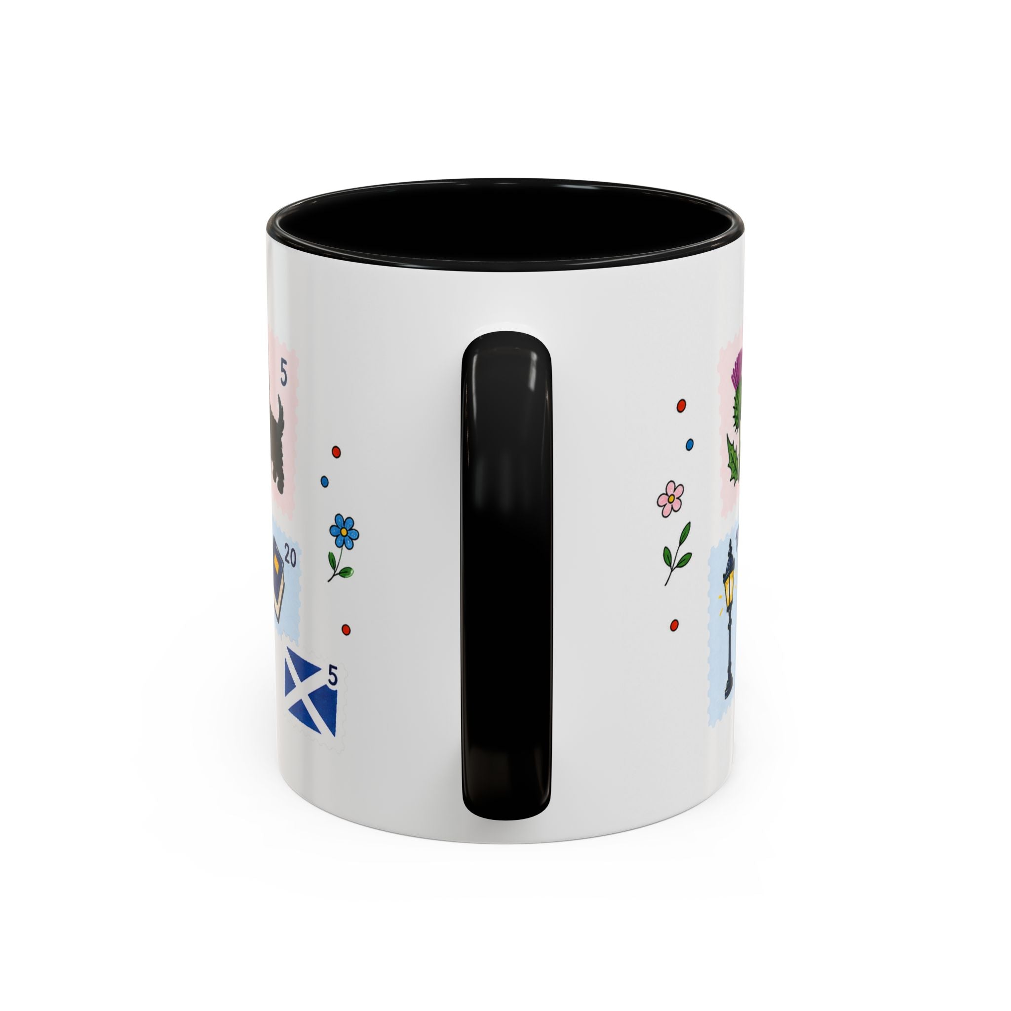 Edinburgh Coffee Mug | Postage Stamp Collage Mug | Travel Souvenir Accent Cup 11oz 15oz