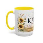 Kansas Home State Mug | Sunflower Prairie Landscape Coffee Cup