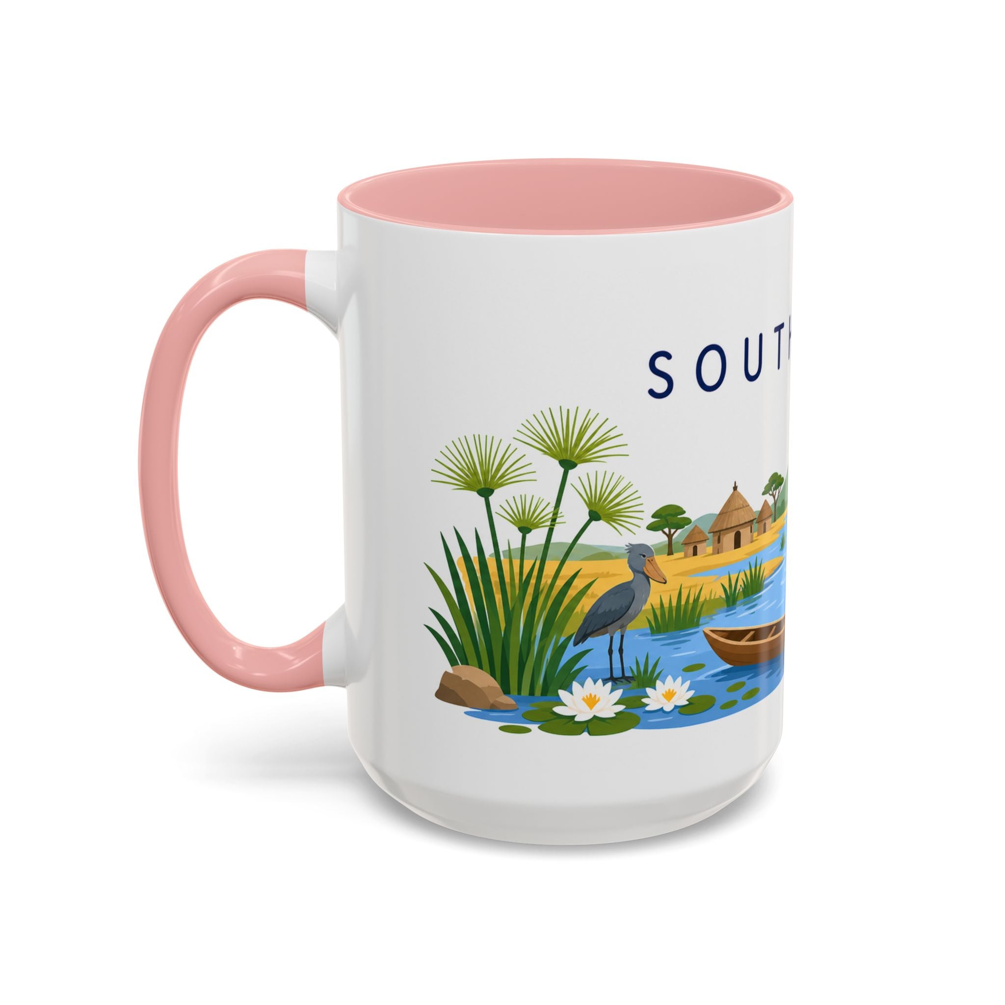 South Sudan Coffee Mug | Travel Souvenir Accent Mug | Country Gift Ceramic Cup 11oz 15oz