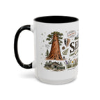 Sequoia Coffee Mug | National Park Hiking California Gift | Accent Color Ceramic 11oz 15oz