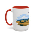 Wind Cave National Park Coffee Mug | Solid Color Block Park Souvenir | 11oz 15oz Accent Mug