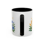 Virgo Zodiac Coffee Mug | Maiden and Wheat Design | Astrology Birthday Gift | 11 oz 15 oz Ceramic Accent Mug
