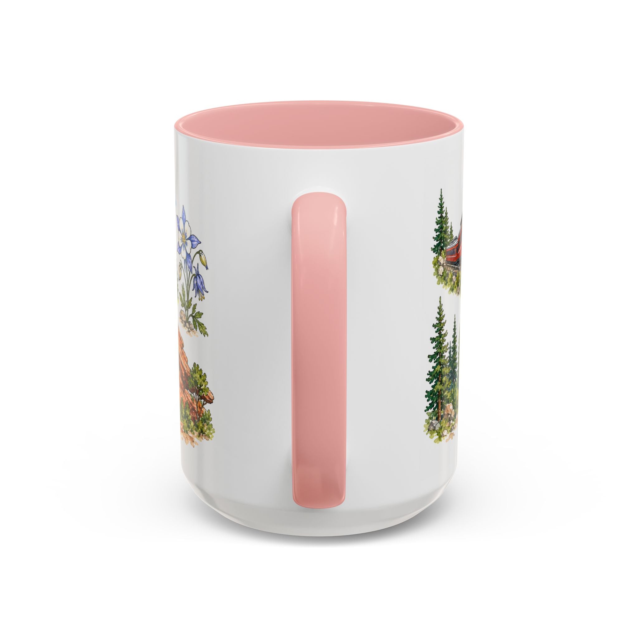 Colorado Springs Illustrated Travel Mug | City Souvenir Accent Coffee Mug | 11oz 15oz Ceramic Cup