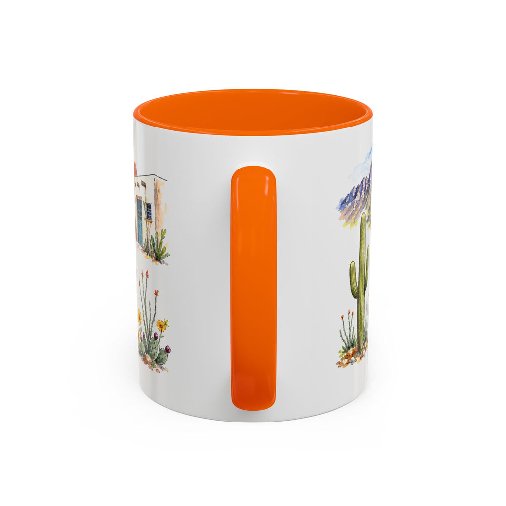 Tucson Illustrated Travel Mug | City Souvenir Accent Coffee Mug | 11oz 15oz Ceramic Cup