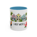 Key West Illustrated Travel Mug | City Souvenir Accent Coffee Mug | 11oz 15oz Ceramic Cup