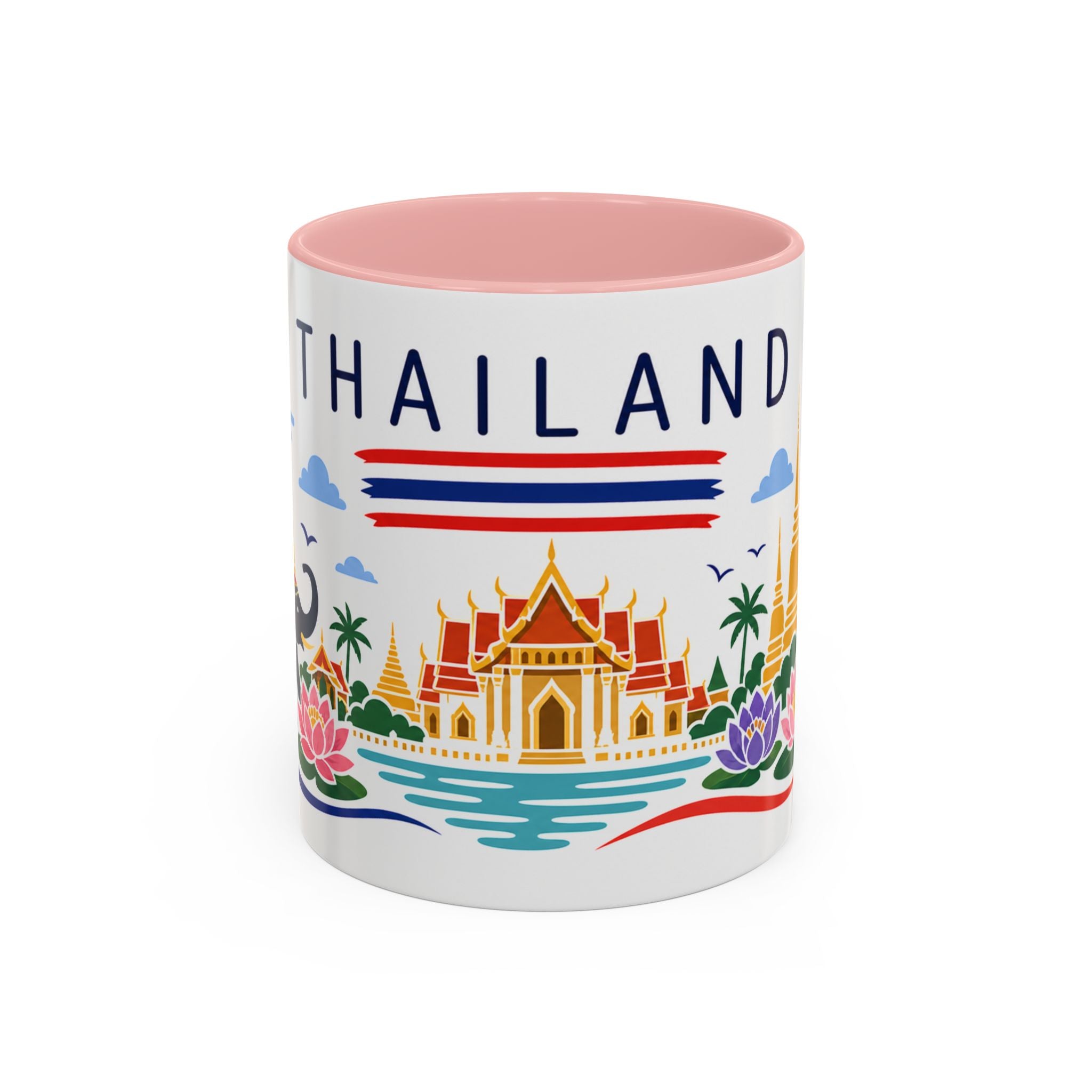 Thailand Coffee Mug | Travel Souvenir Accent Mug | Country Gift Ceramic Cup 11oz 15oz