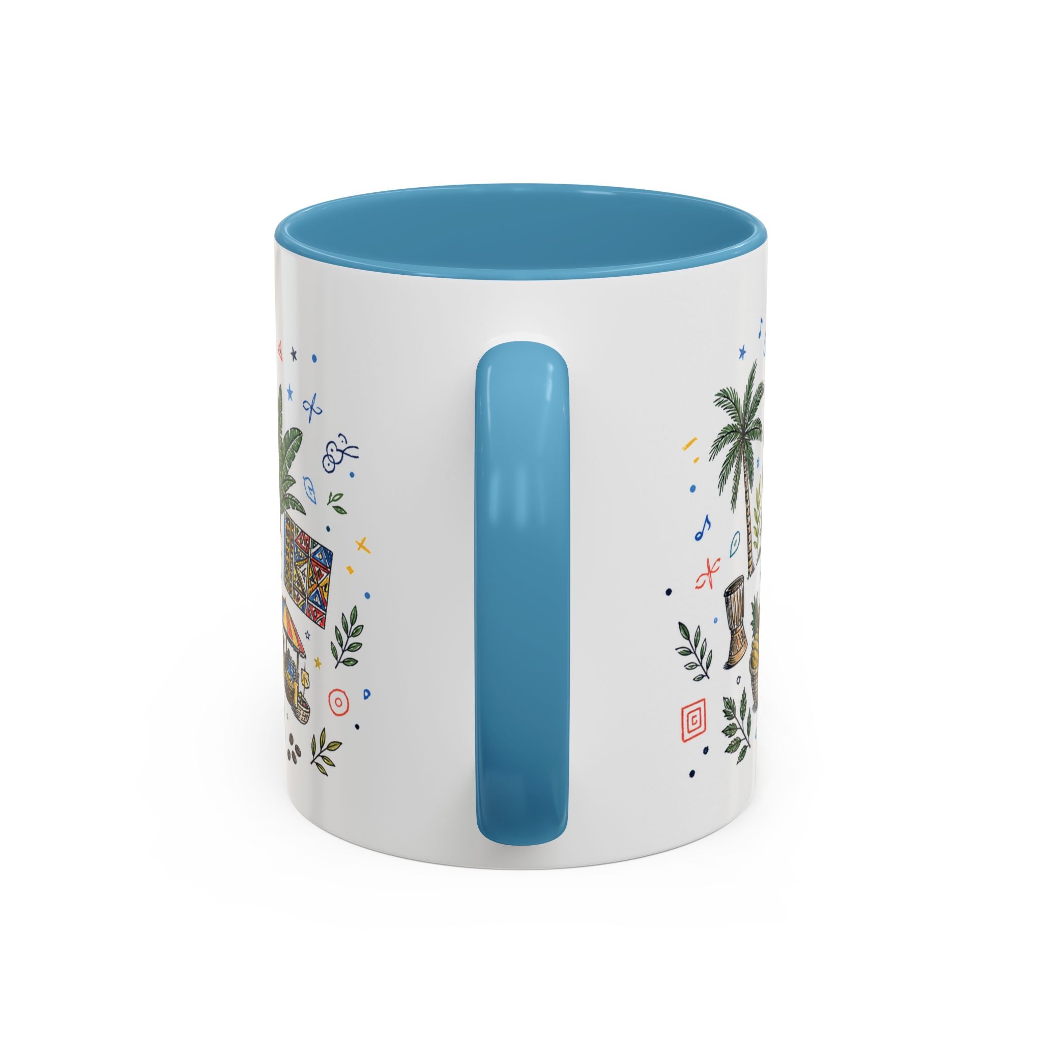 Kinshasa Coffee Mug | DR Congo Souvenir Travel Gift | Accent Color Ceramic 11oz 15oz