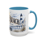Virginia Beach Coffee Mug | United States Travel Souvenir | Vintage Illustrated City Gift | 11 oz 15 oz Accent Mug