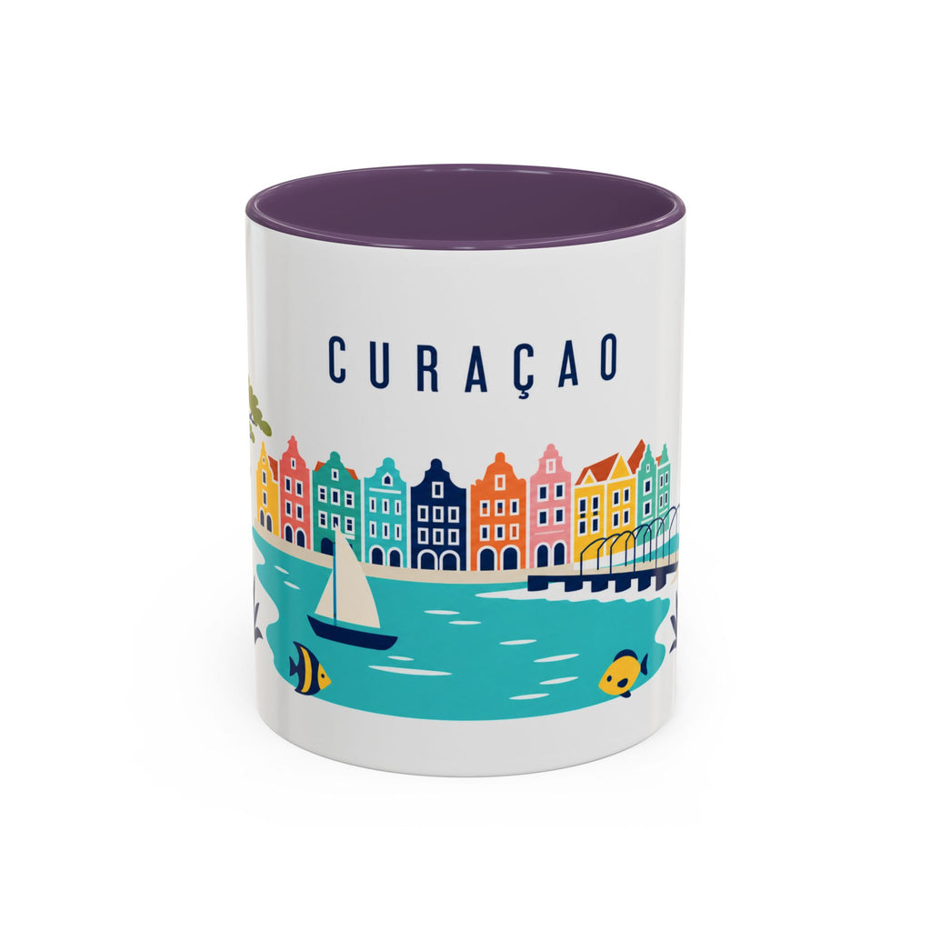 Curaçao Coffee Mug | Travel Souvenir Accent Mug | Country Gift Ceramic Cup 11oz 15oz