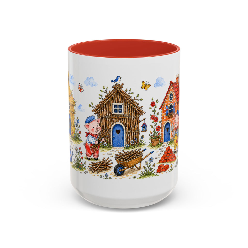 Three Little Pigs Mug | Storybook Fairy Tale Accent Coffee Mug | EveryLegend