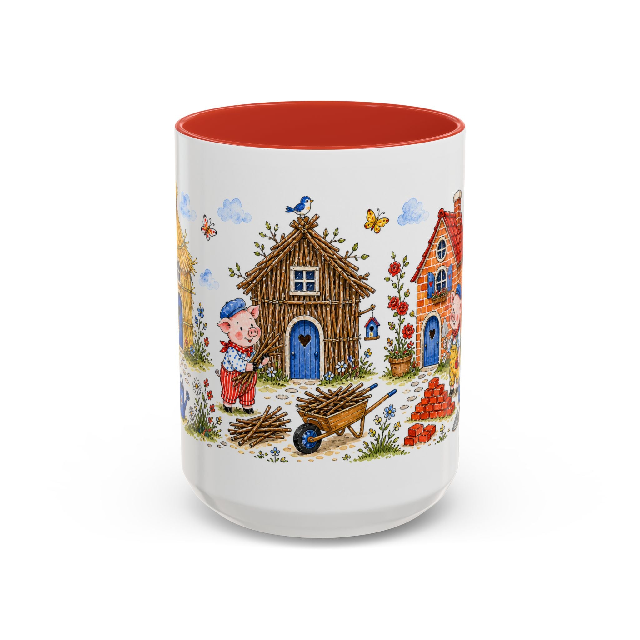 Three Little Pigs Mug | Storybook Fairy Tale Accent Coffee Mug | EveryLegend