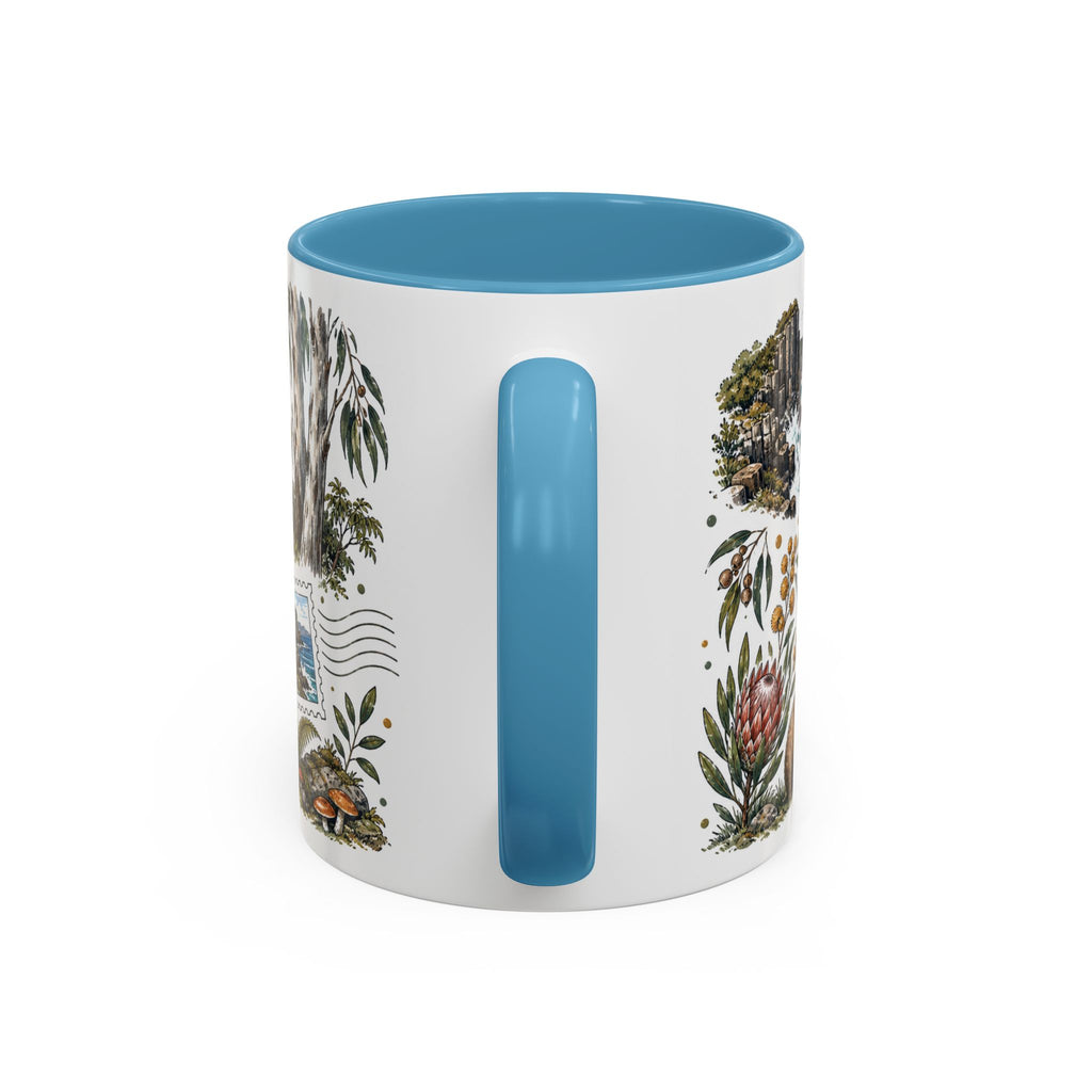 Tasmania Coffee Mug | Travel Destination Souvenir Gift | Accent Color Ceramic 11oz 15oz