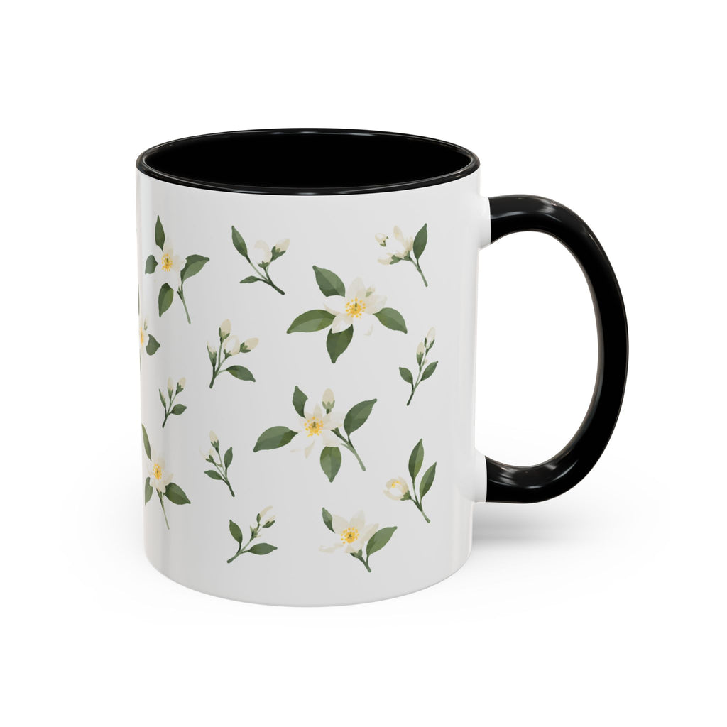 Florida Orange blossom Mug, State Flower Floral Coffee Cup, 11oz Botanical Gift