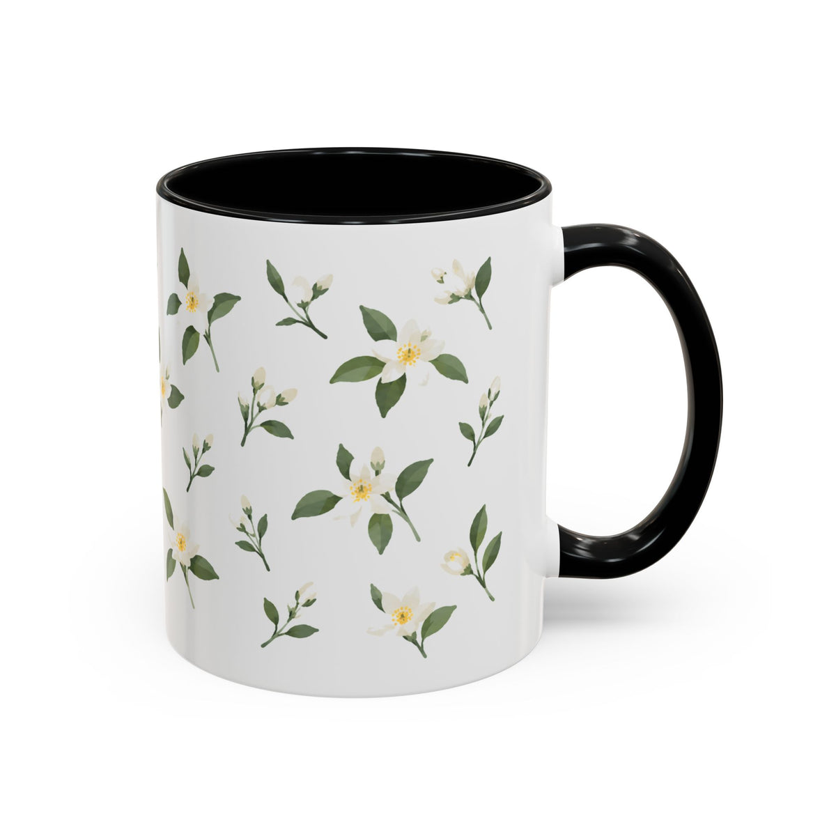 Florida Orange blossom Mug, State Flower Floral Coffee Cup, 11oz Botanical Gift