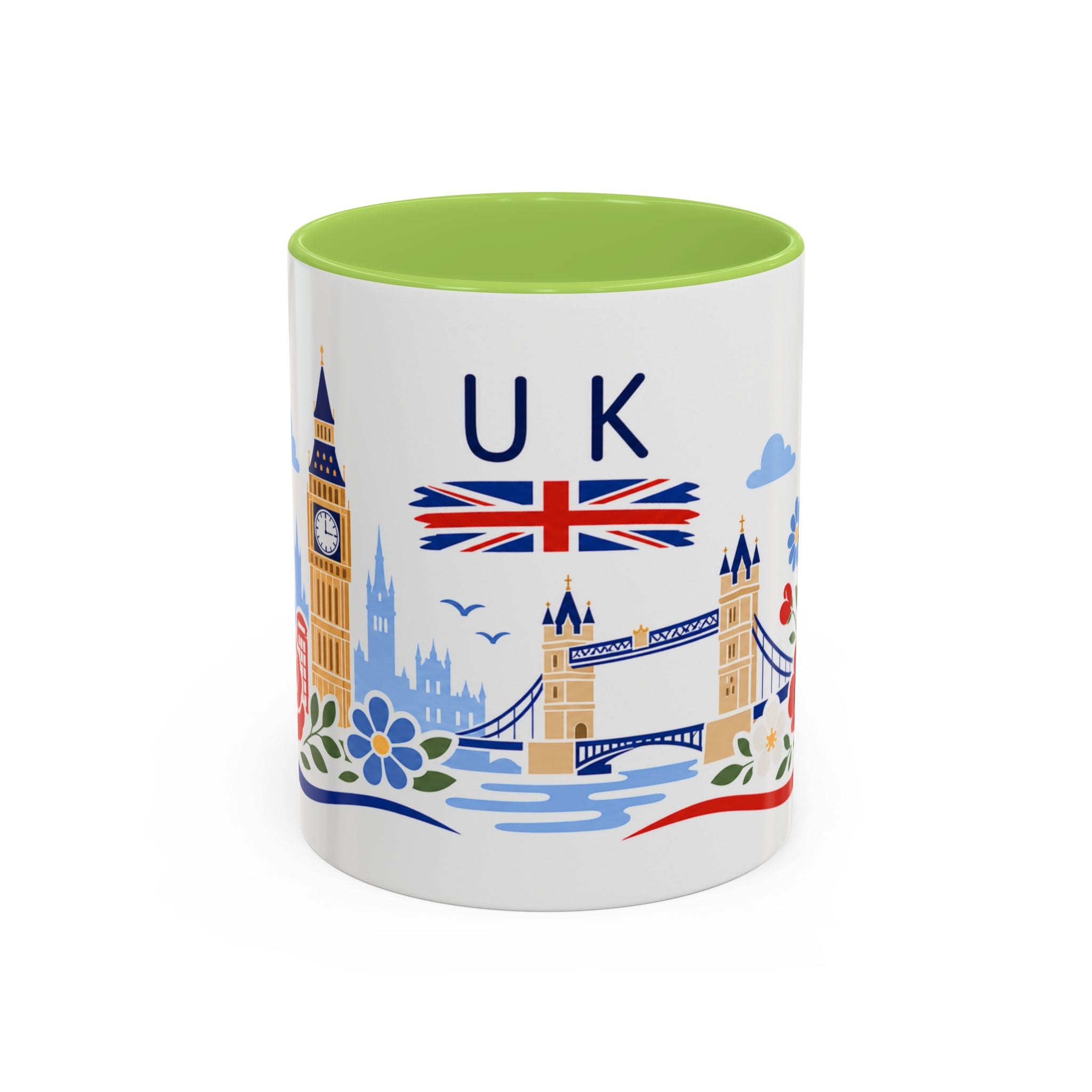 United Kingdom Coffee Mug | Travel Souvenir Accent Mug | Country Gift Ceramic Cup 11oz 15oz