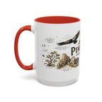 Pinnacles National Park Coffee Mug | California Rock Climbing Condor Gift | Accent Color Ceramic 11oz 15oz