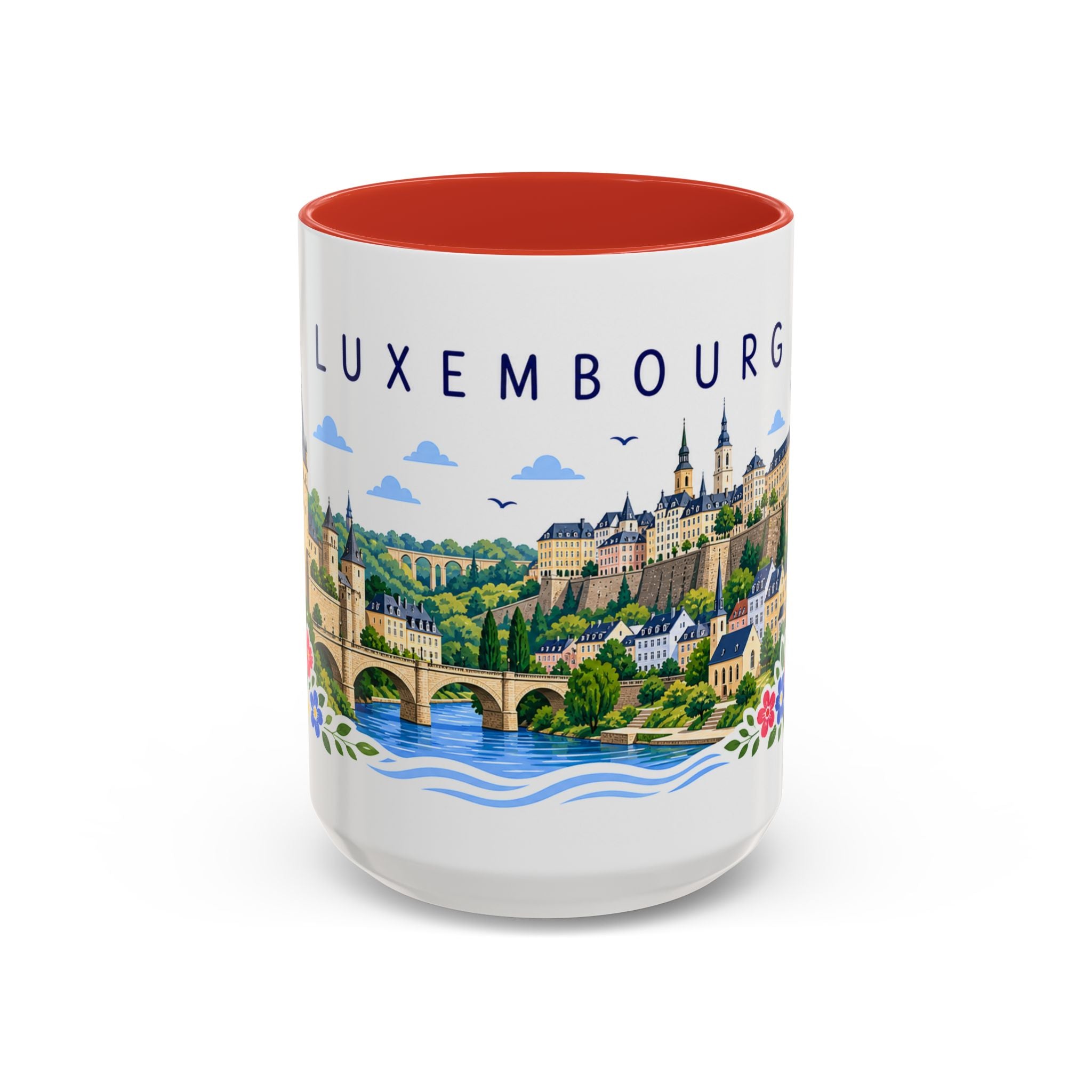 Luxembourg Coffee Mug | Travel Souvenir Accent Mug | Place Gift Ceramic Cup 11oz 15oz