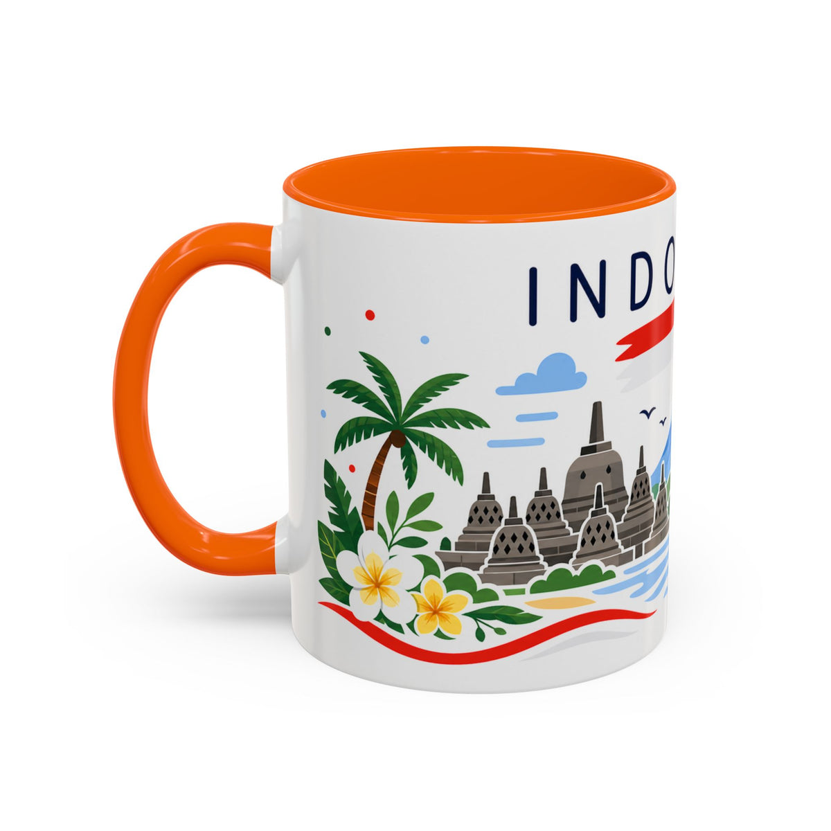 Indonesia Coffee Mug | Travel Souvenir Accent Mug | Country Gift Ceramic Cup 11oz 15oz