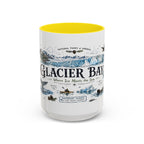 Glacier Bay National Park Coffee Mug | Alaska Wilderness Kayaking Gift | Accent Color Ceramic 11oz 15oz