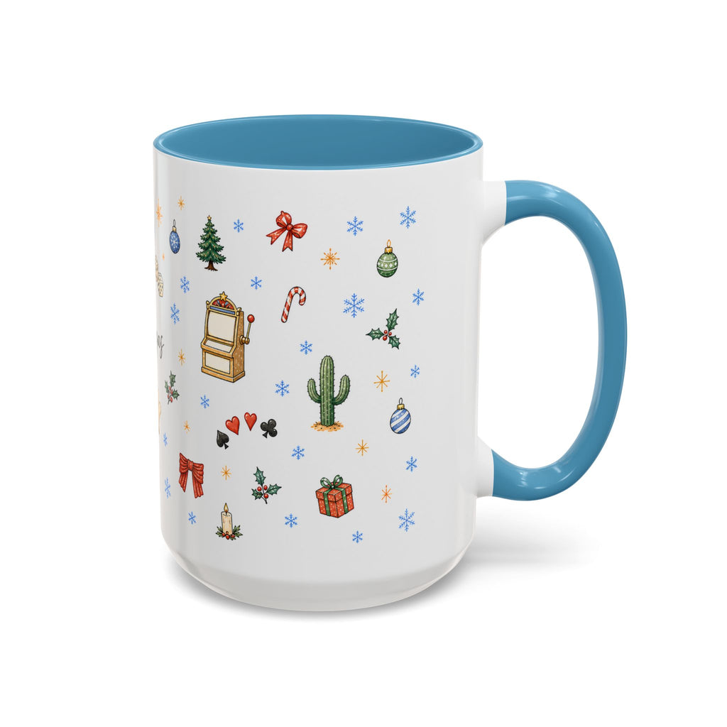 Las Vegas Christmas Mug | Watercolor City Souvenir, Travel Memories (11oz, 15oz)