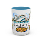 Valencia Illustrated Travel Mug | City Souvenir Accent Coffee Mug | 11oz 15oz Ceramic Cup