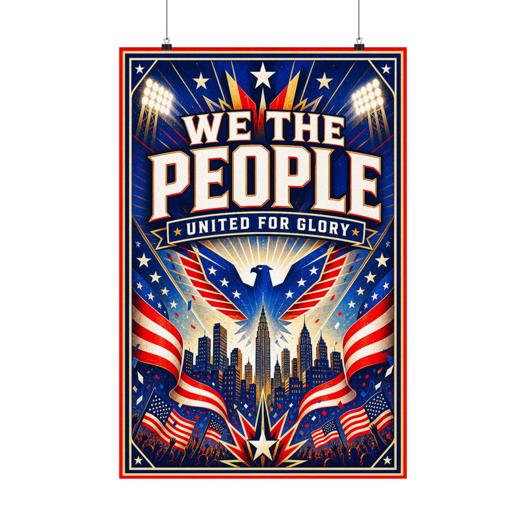 USA World Cup Poster | Rally Fan Art Print | 2026 Soccer Wall Decor