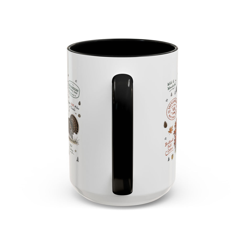 Shenandoah National Park Coffee Mug | Virginia Blue Ridge Hiking Autumn Gift | Accent Color Ceramic 11oz 15oz