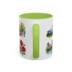 Portland Illustrated Travel Mug | City Souvenir Accent Coffee Mug | 11oz 15oz Ceramic Cup