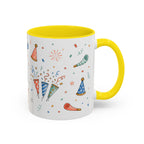 New Year Party Mug | Balloon Popper Watercolor Celebration Gift | Accent Cup 11oz 15oz