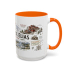 Wrangell-St. Elias National Park Coffee Mug | Alaska Wilderness Climbing Gift | Accent Color Ceramic 11oz 15oz